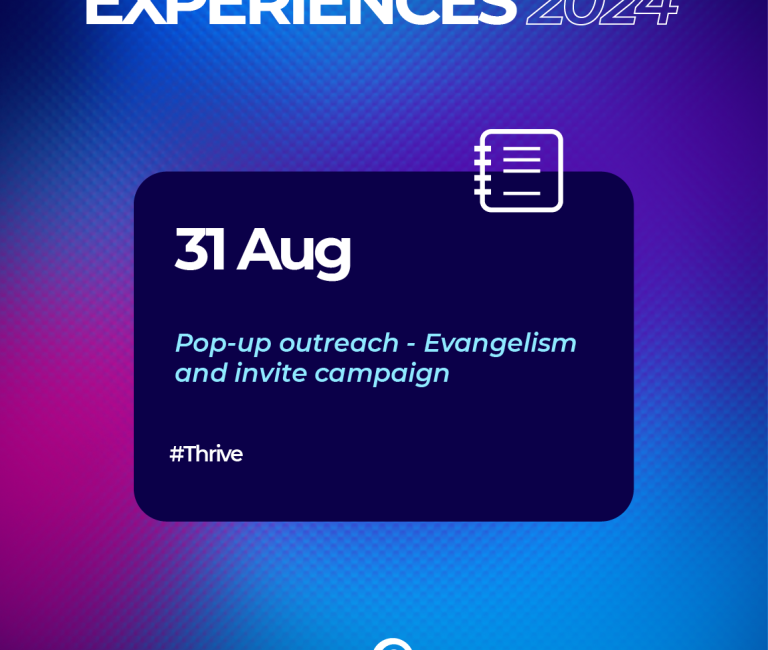 Pop-up outreach – Evangelism and invite campaign